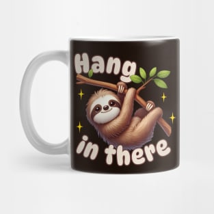 Hang In There Sloth Pun Mug